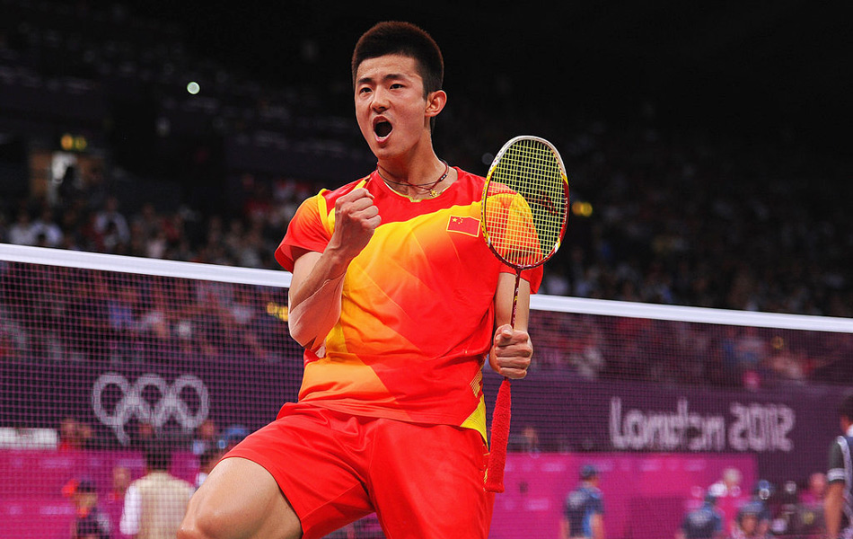 中国羽毛球队强势英格兰羽毛球队，谌龙统治全场